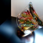 Glas, kunst en design 'Verbondenheid' in één kunstwerk - Ozzaro Art Glass - HxBxD 25x20x15 cm € 389,-